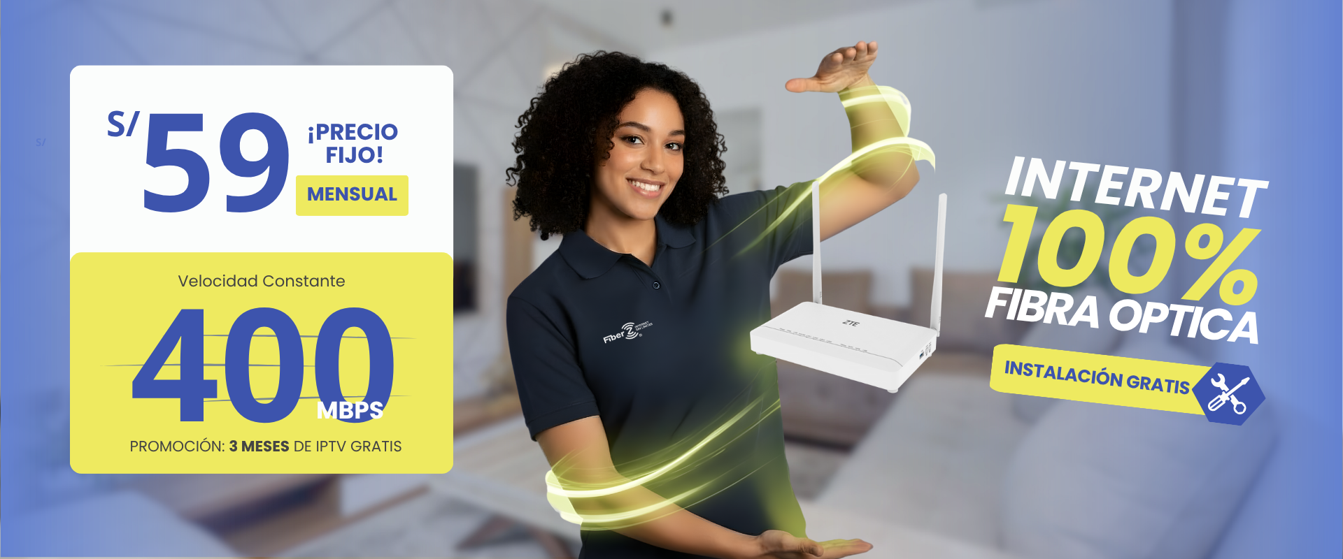 Planes de Internet Fibra Óptica Alta Velocidad